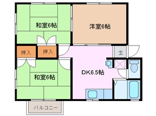 第二鹿島ハイツの物件間取画像